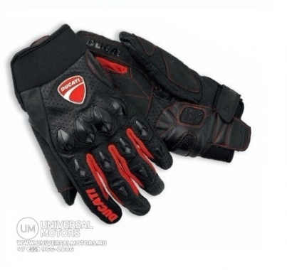 Перчатки Ducati Five Black/Red