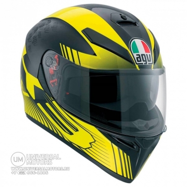 Шлем AGV K-3 SV Glimpse BLK Metal\Yellow