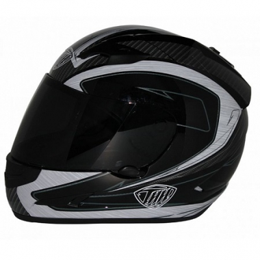 Шлем THH TS-42 7 BLK/GRAY 2-стекла (Carbon)