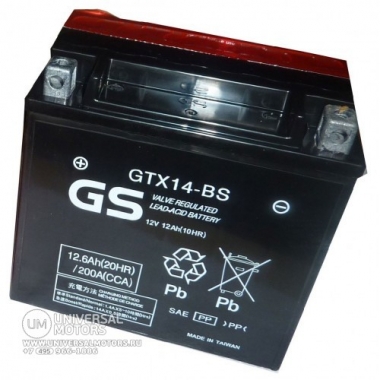 Аккумулятор GS GTX14-BS