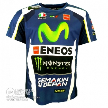 Футболка Valentino rossi VR46 M1 Yamaha motogp реплика