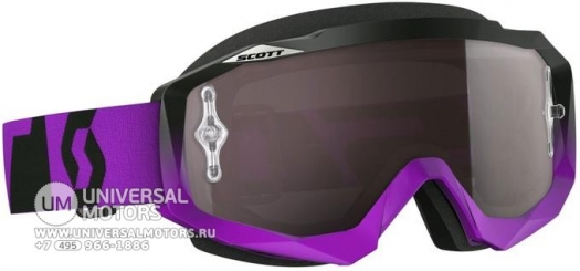 Очки Scott Hustle MX oxide purple / black silver chrome works