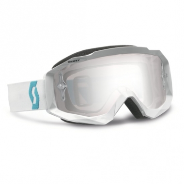 Очки Scott Hustle MX white / mint green / silver chrome works