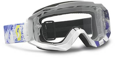 Очки Scott MX Hustle scribble white/purple/clear works