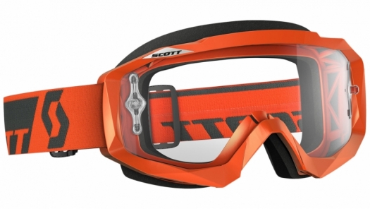 Очки Scott hustle mx CLEAR WORKS orange