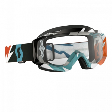 Очки Scott Hustle MX, cracked orange/turquoise