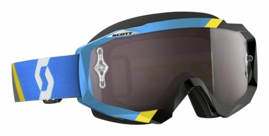 Очки Scott Hustle MX Asymmetric Chrome Works - Blue/Black
