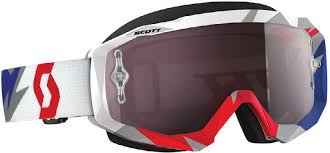 Очки Scott hustle mx asym blue/red silver chrome works/cat.2