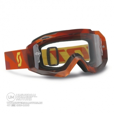 Очки SCOTT HUSTLE MX abstract red/clear Works