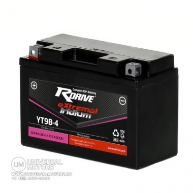 Аккумулятор RDRIVE EXTREMAL IRIDIUM YT9B-4