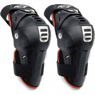 Наколенники Alpinestars Bionic MX Knee Guard (черно-красные)