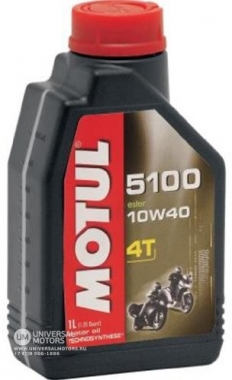 Мотор/масло MOTUL 5100 4T SAE 10w-40 (1л)
