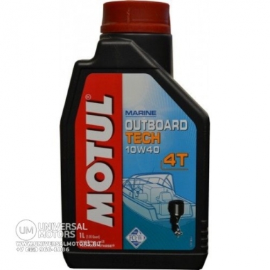 Мотор/Масло MOTUL OUTBOARD TECH 4Т 10W40 (1л)