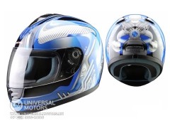 Шлем (интеграл) MI 120 Mechanics Blue MICHIRU