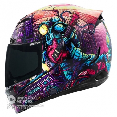 Шлем ICON AIRMADA SPACE BASS FACE - PURPLE