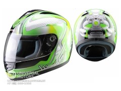 Шлем (интеграл) MI 120 Mechanics Green MICHIRU