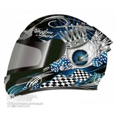 Шлем THH TS-44#4 BLK/BLUE KING EYES