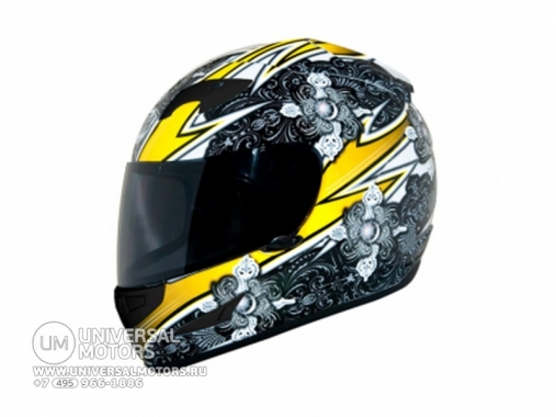 Шлем THH TS-42 WHT/YELLOW 2-стекла
