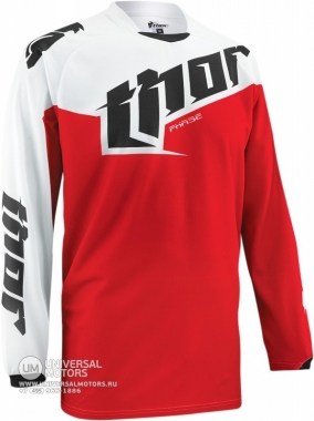 Джерси THOR PHASE TILT RED YOUTH JERSEY