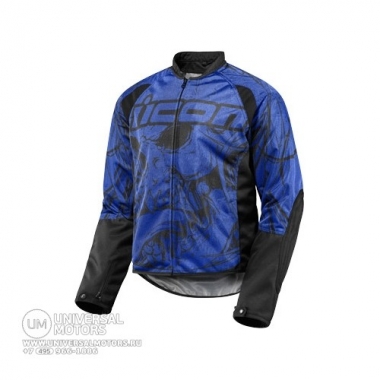 Мотокуртка Icon ETCHED Blue текстильная