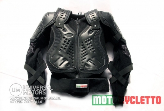 Черепаха Motocycletto FABBRO BLAK с защитой ключиц