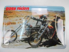 Панно винтажное EASY RIDER (как в МОТО-барах, эстамп (сталь) +краска) 30*20 см, цветной