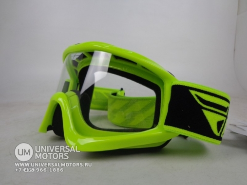 Очки для мотокросса FLY RACING FOCUS жёлтые Hi-Vis, прозрачные