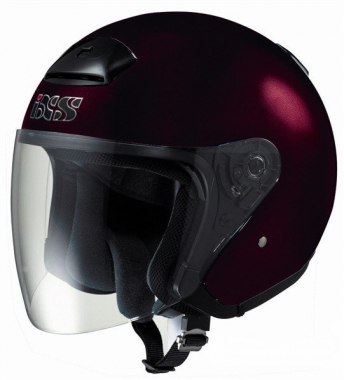 Шлем IXS открытый HX 118 бордовый