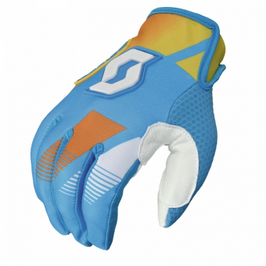 Перчатки Scott 350 Race light blue/yellow