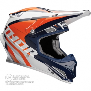Шлем THOR SECTOR RICOCHET YOUTH NAVY/ORANGE HELMET