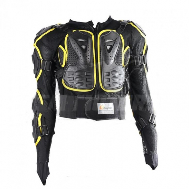 Черепаха защитная Pro-Biker Riding Tribe HX-P14 чёрная/ Hi-Viz жёлтая