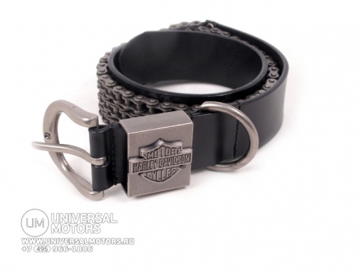 Ремень кожаный HARLEY DAVIDSON с цепями