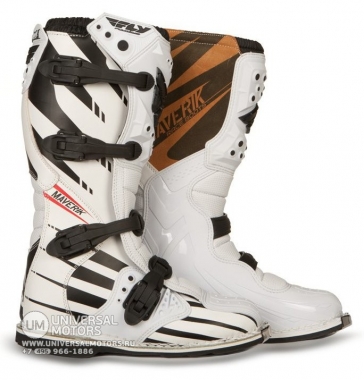 Мотоботы FLY RACING MAVERIK MX F4 белые/черные