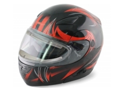 Шлем RSV Saturn EDL Blast,  двойной визор с подогревом, чёрно-красный (Black/Red)